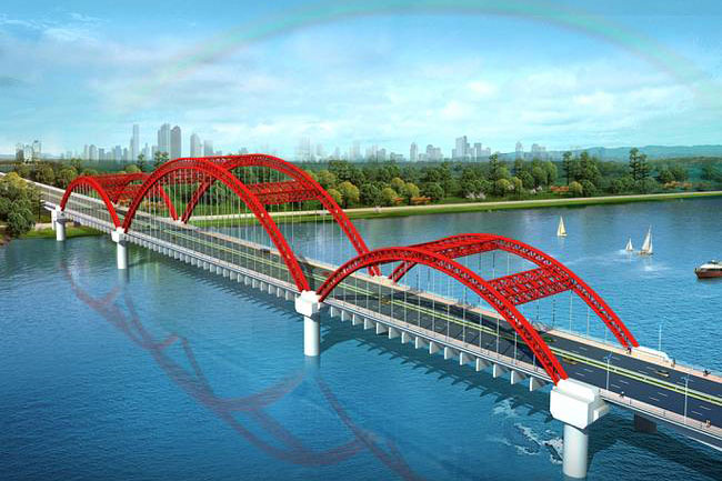 Мост Конгли в Хуайнане